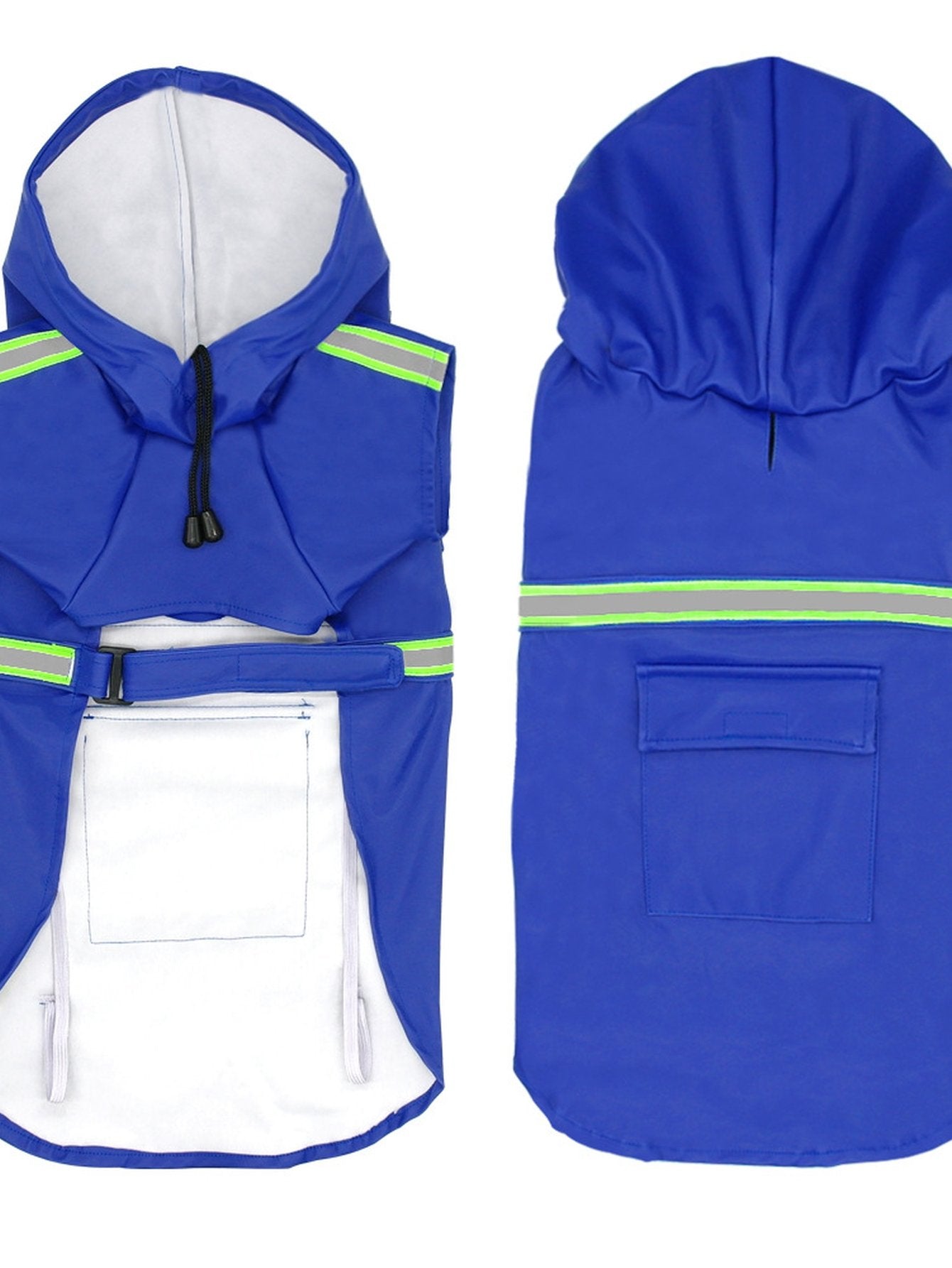 Waterproof Reflective Hooded Dog Raincoat