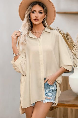 Casual Oversized Button Down Shirt