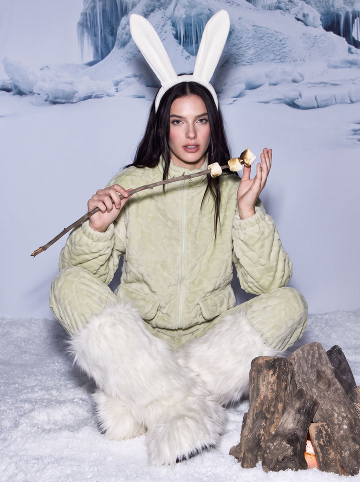 Cozy Plush Zip Up Lounge Set