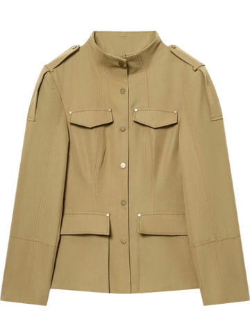Tailored Military Style Utility Trench Jacket