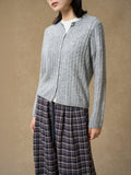 Cozy Cable Knit Button Cardigan