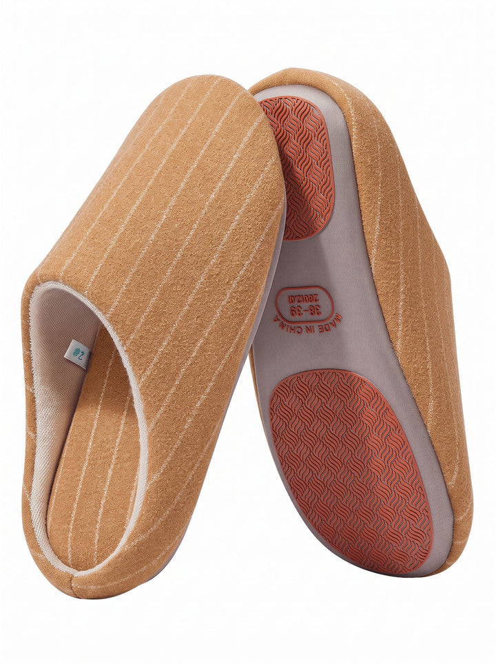 Cozy Striped Lightweight Indoor Slippers