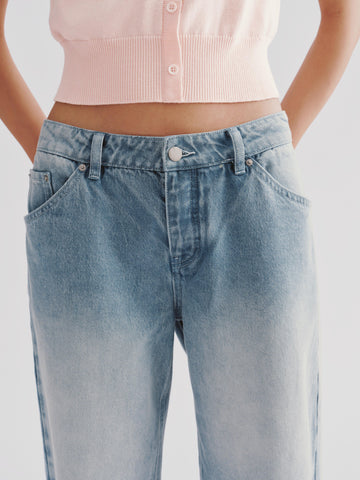 Cropped Barrel Leg Jeans