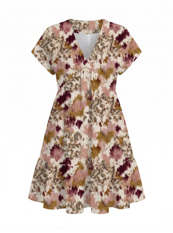 Mahlet B's Abstract Splatter Print Mini Dress