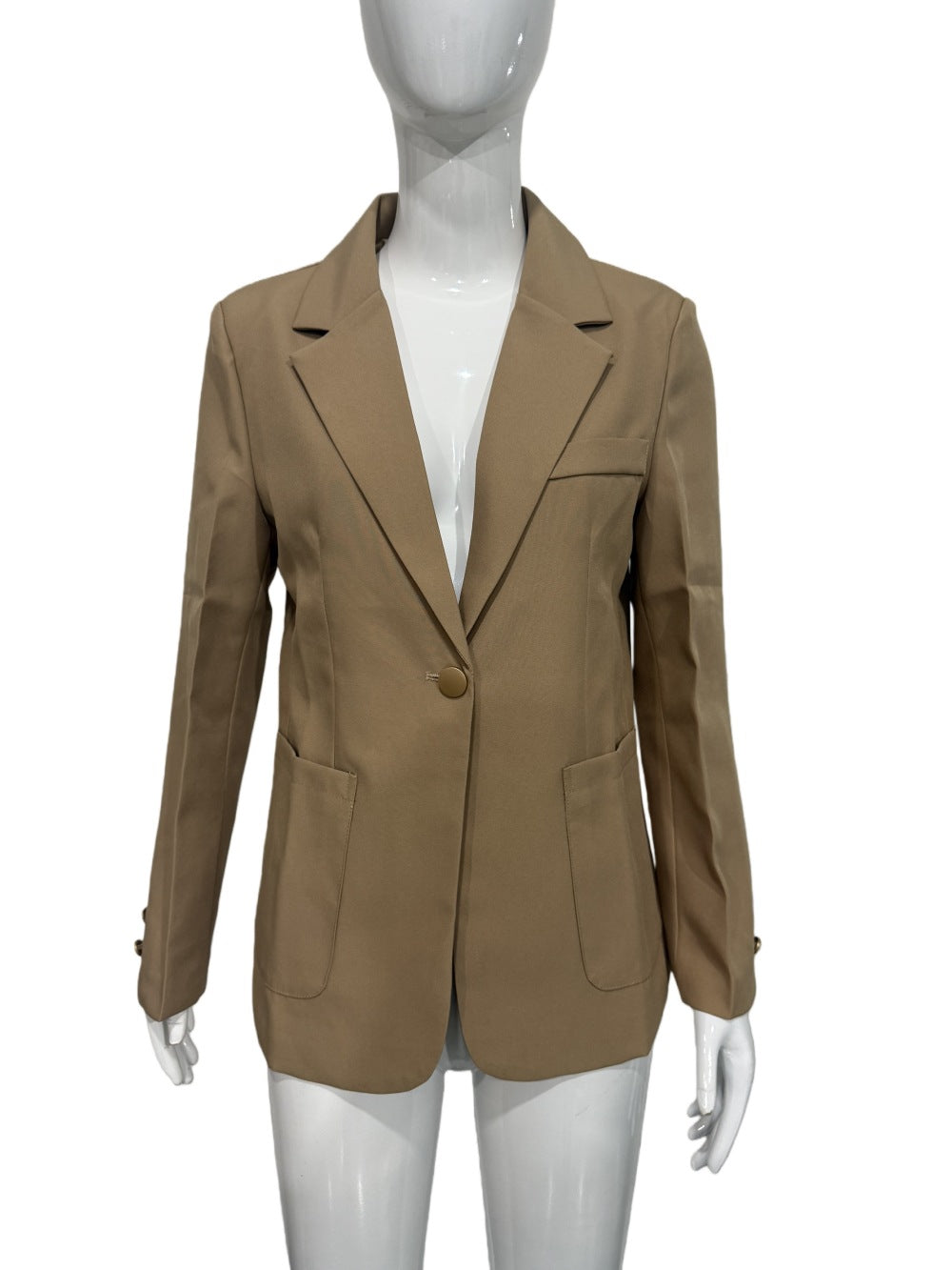 Tailored Slim Fit Single Button Blazer