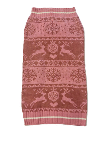Cozy Festive Reindeer Dog Sweater