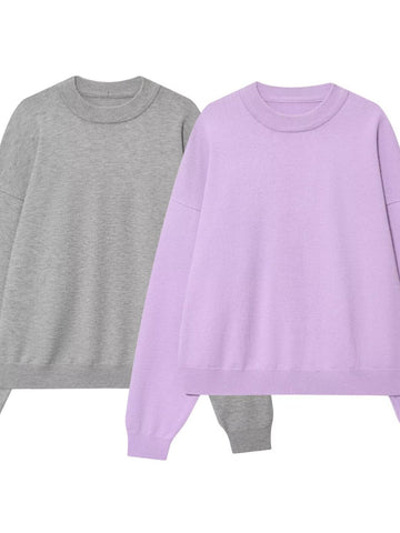 Cozy Oversized Crewneck Pullover Sweatshirt