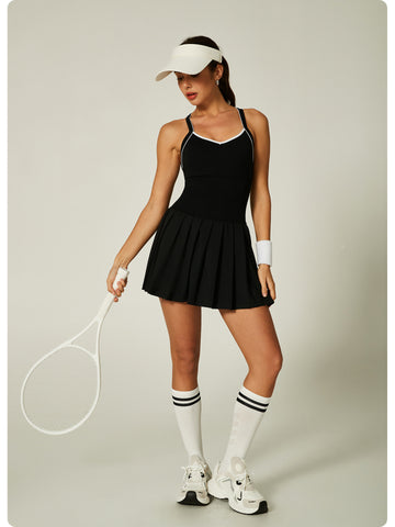 Sleeveless Tennis Pleated Dress