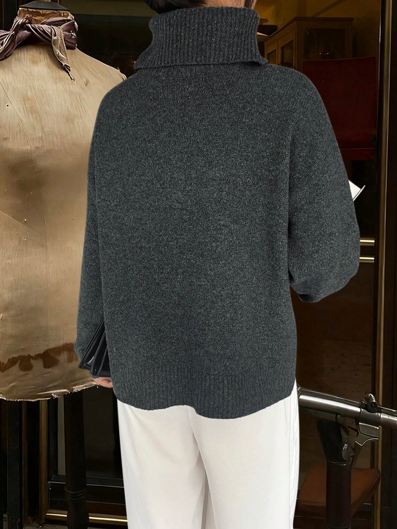 Cozy Oversized Mock Neck Sweater