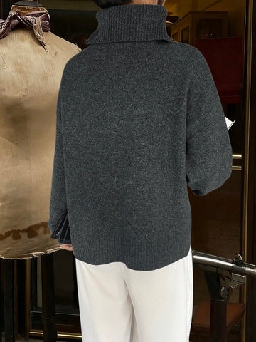 Cozy Oversized Mock Neck Sweater