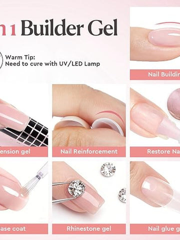 Sheer Pink Self Leveling Builder Gel