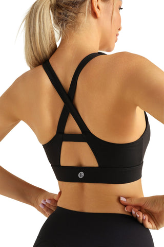 Crisscross Back Supportive Workout Sports Bra