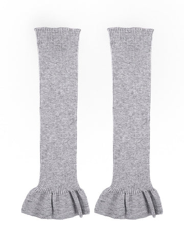 Cozy Ruffled Knit Leg Warmers