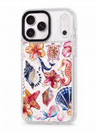 Ocean Life and Hibiscus Pattern Phone Case