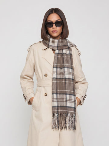 Cozy Plaid Oversized Winter Scarf