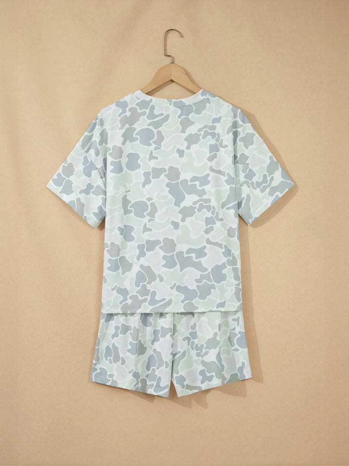 Comfy Camo Print Lounge Short Set
