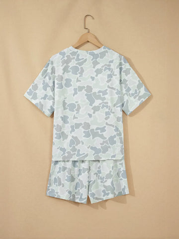 Comfy Camo Print Lounge Short Set