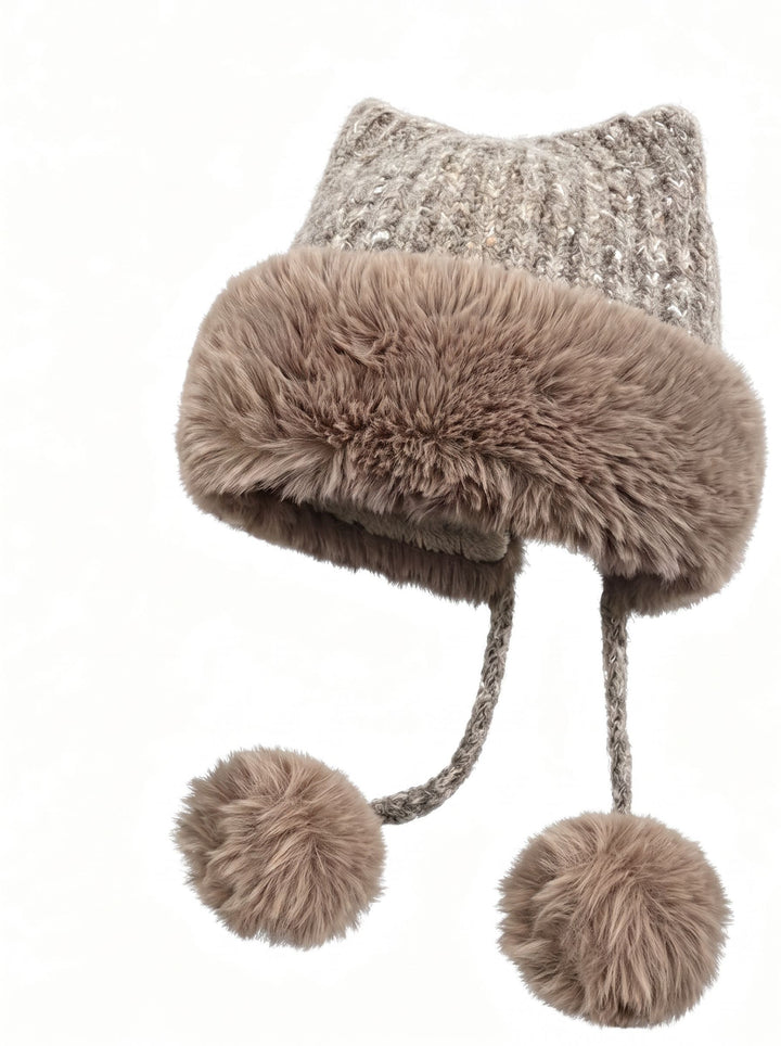 Cozy Faux Fur Cat Ear Hat