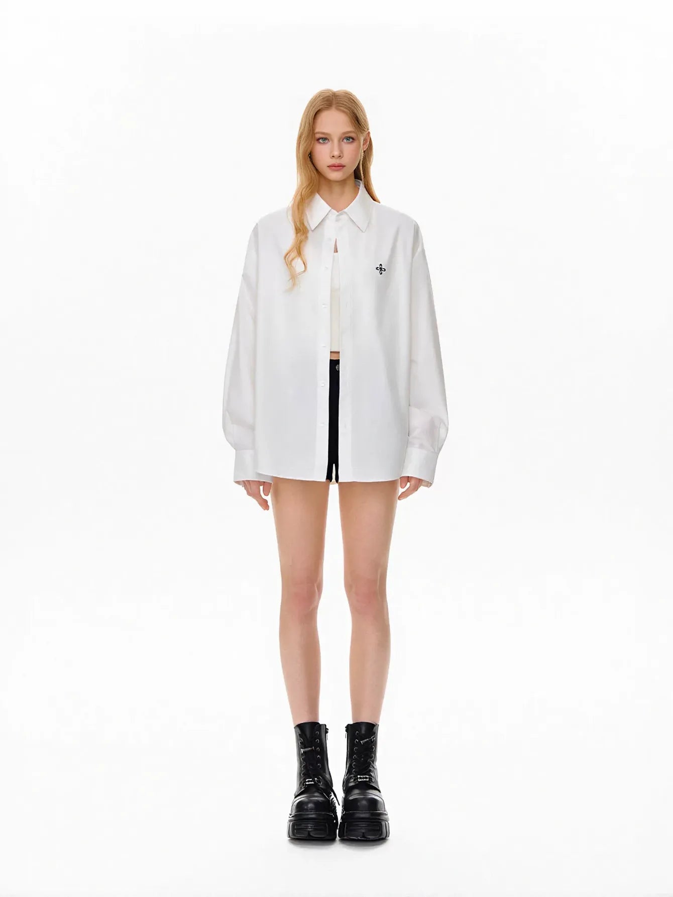 Oversized Casual Button Down Shirt