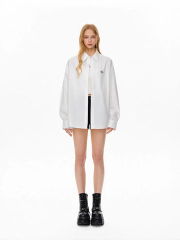 Oversized Casual Button Down Shirt