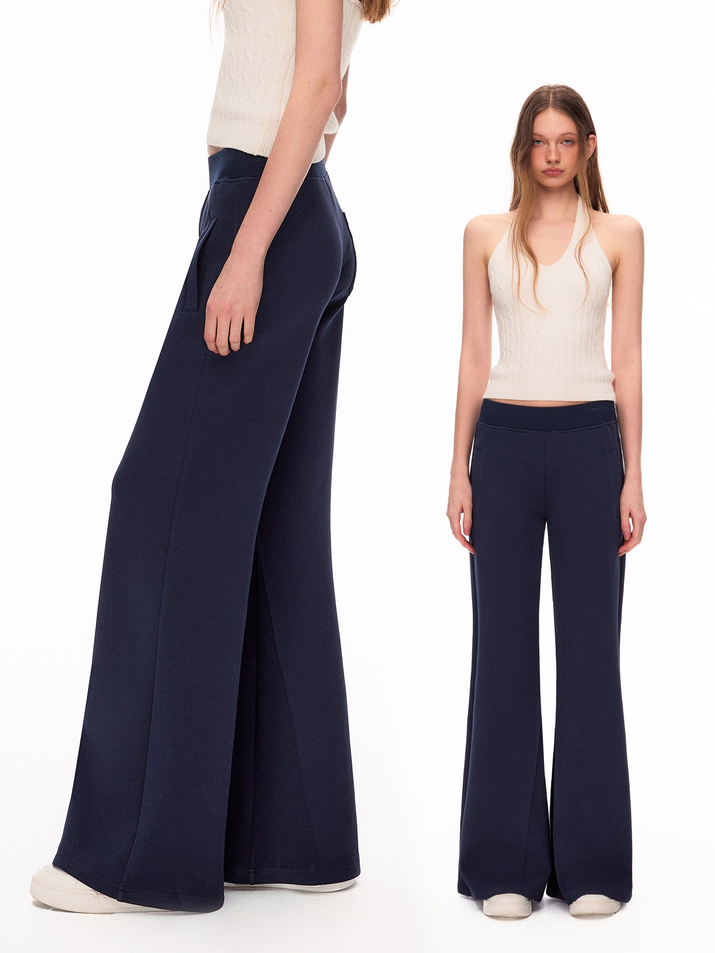 Comfy Low Rise Wide Leg Pants