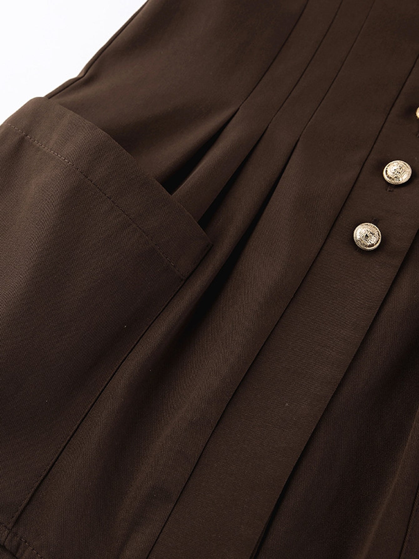 Corset Waist Button Down Shirt