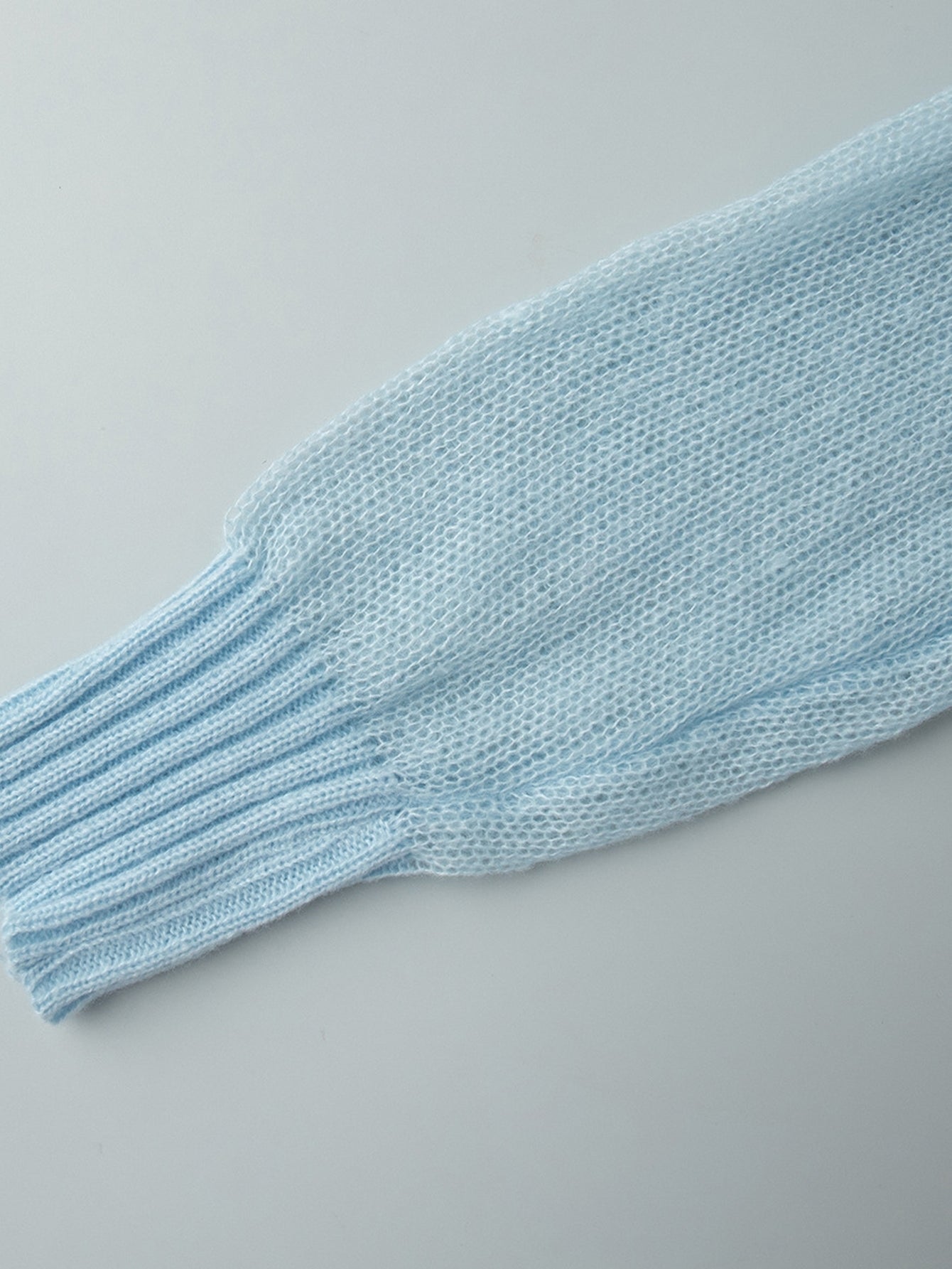 Soft Sheer Knit Crewneck Sweater