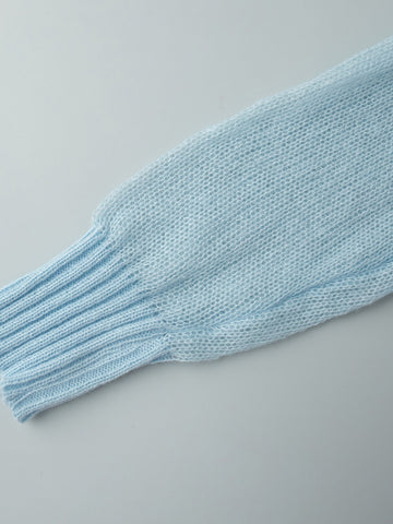 Soft Sheer Knit Crewneck Sweater