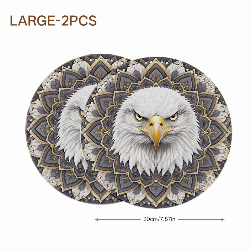 Eagle Mandala Graphic Crochet Basket Bottom