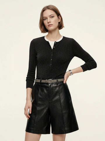 Lurex Detail Knitted Top
