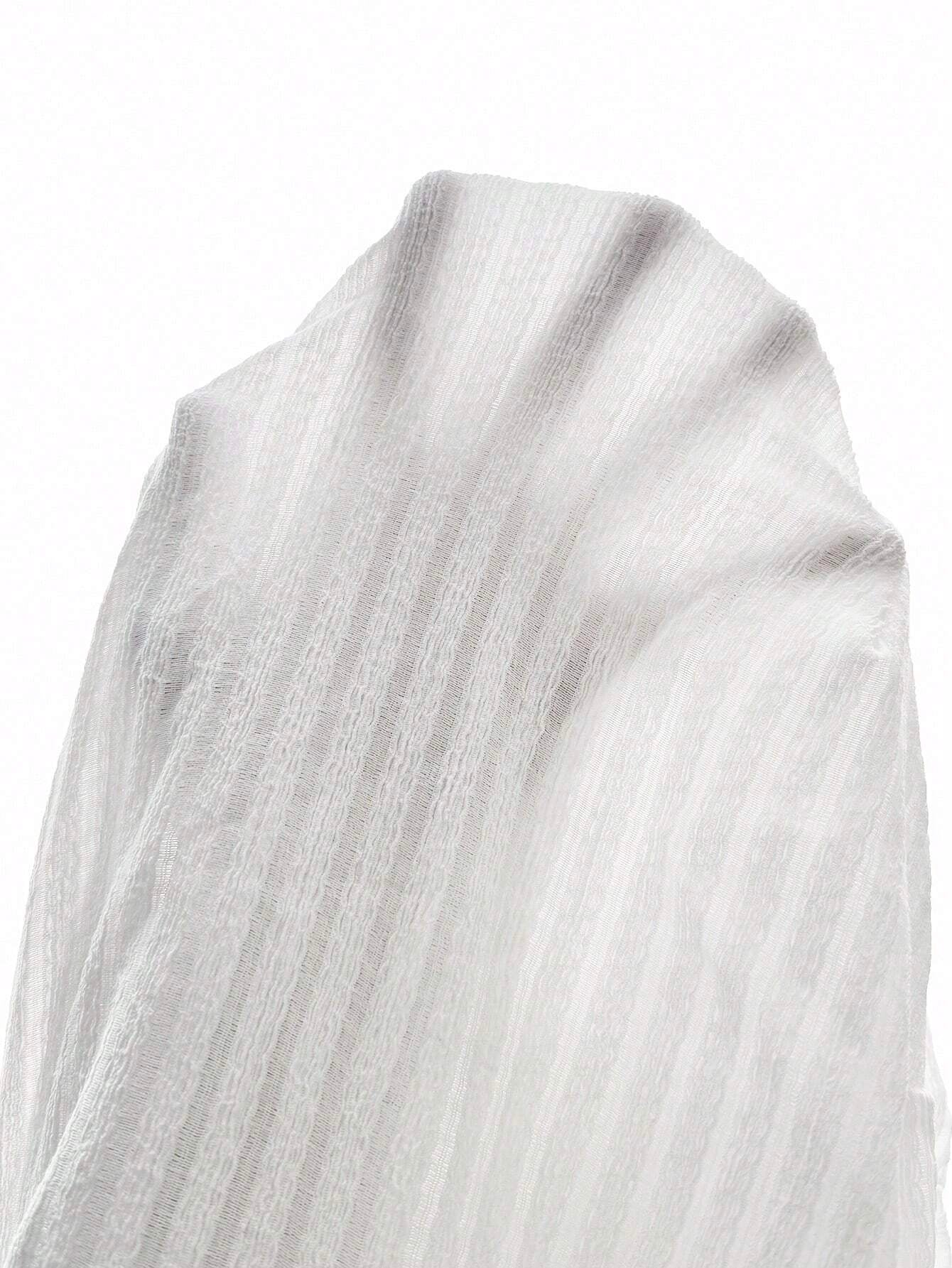 Ruched Slim Fit Flare Sleeve Shirt