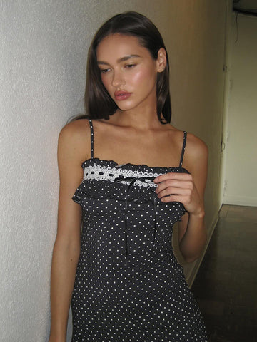 Camisole Lace-Trim Sweet Slip Dress