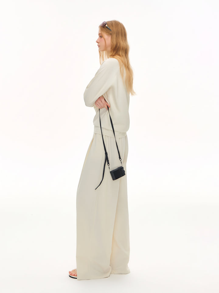Off Shoulder Oversized Lounge Pullover