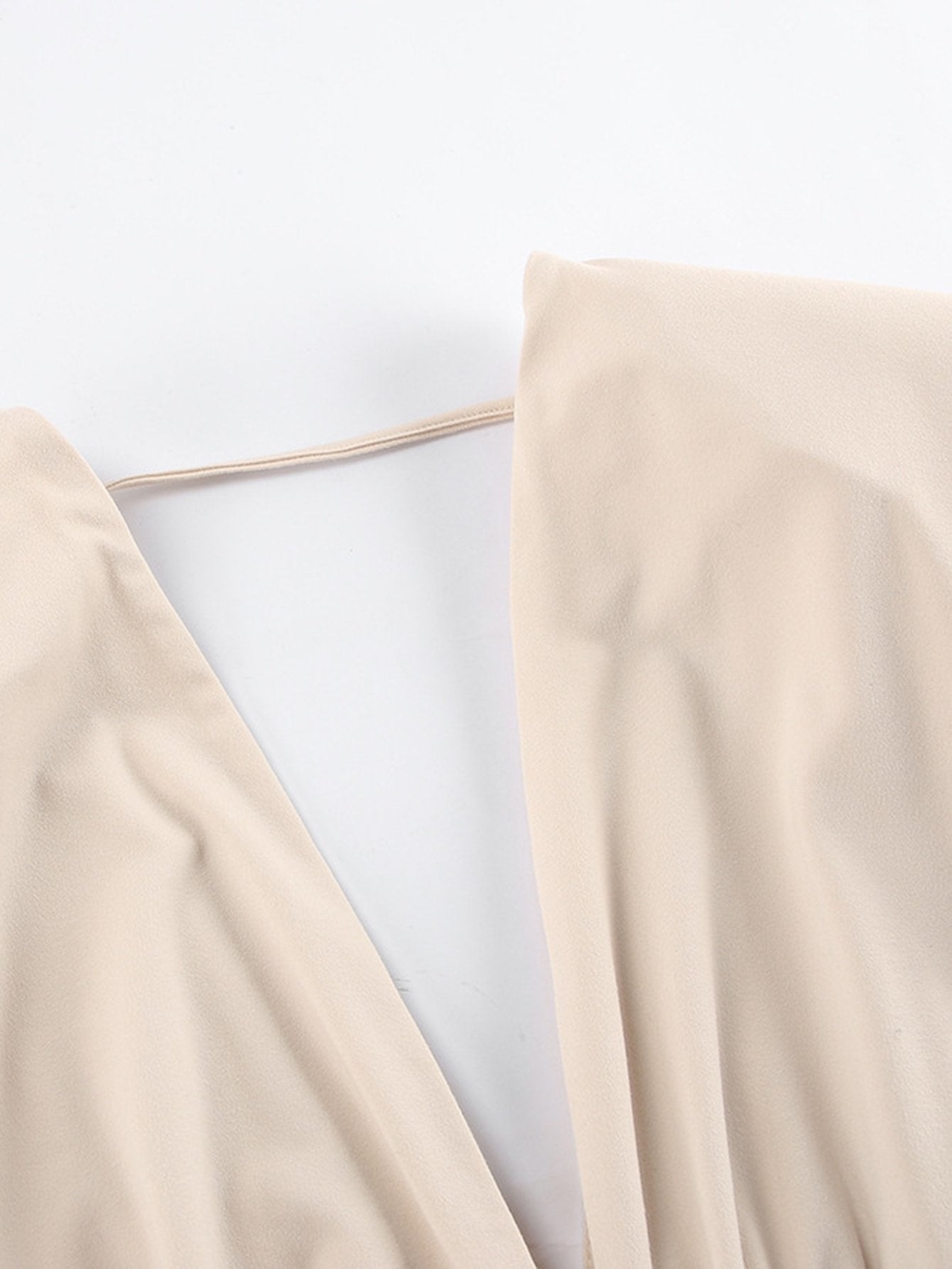 Elegant Colorblock Plunging Maxi Dress