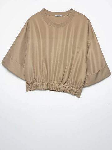 Cropped Double Breasted Trench Coat