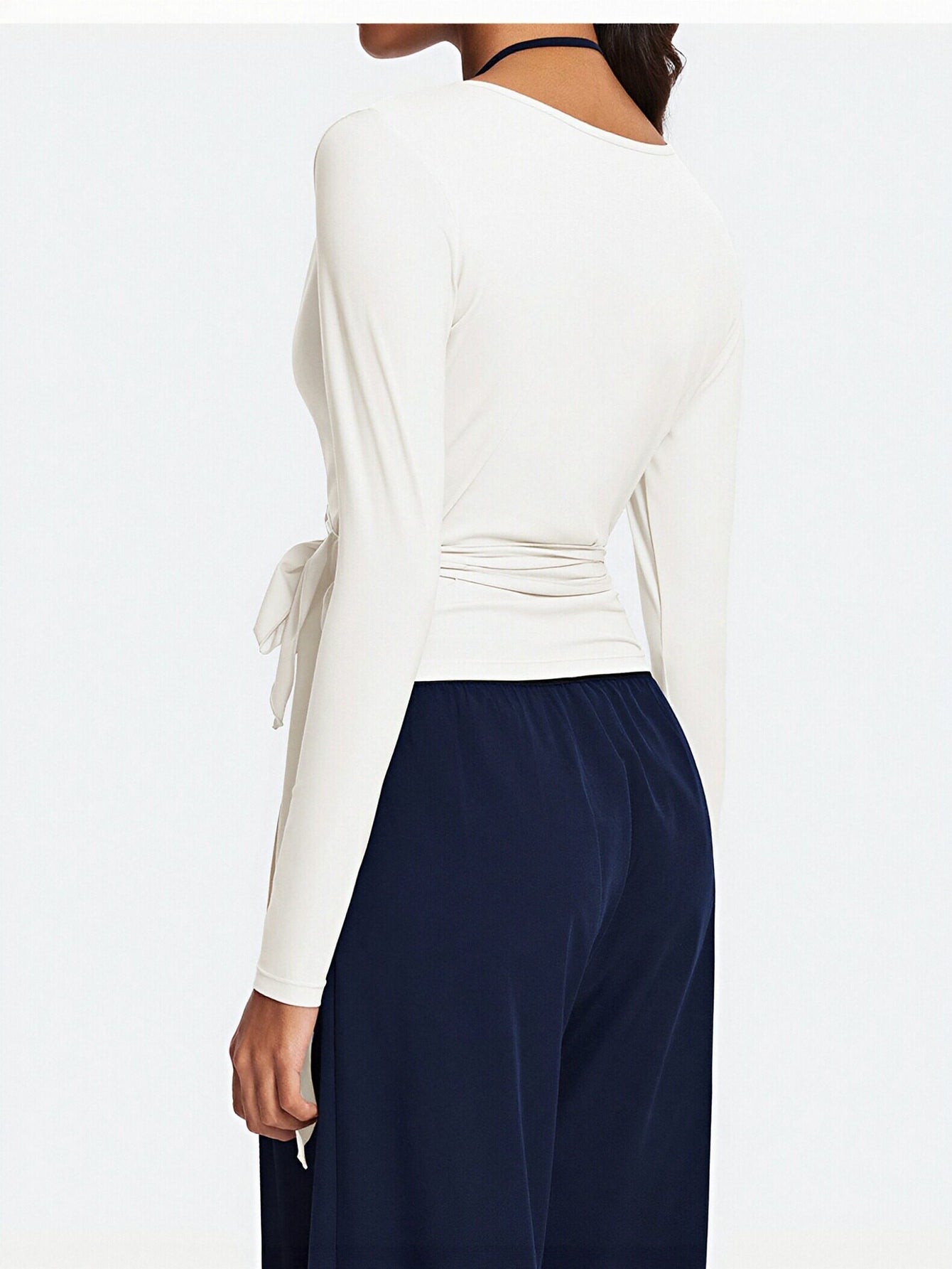 Cropped Lightweight Wrap Active Jacket