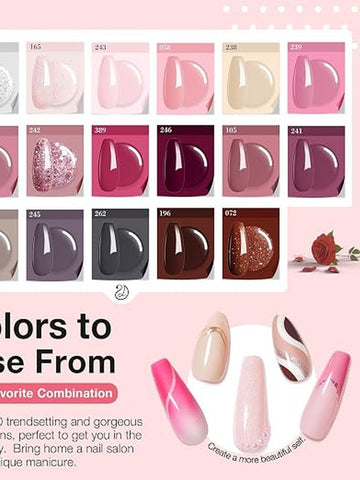 Long Lasting Professional Dip Powder Nail Kit
