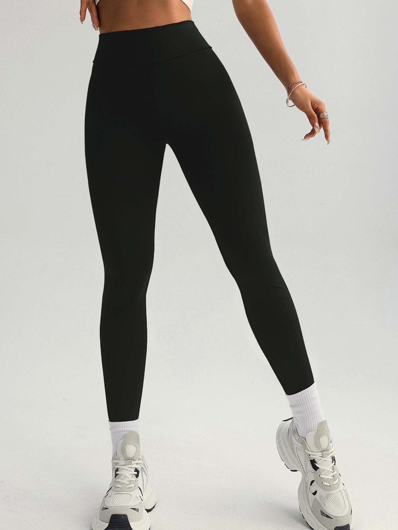 High-Waisted Stretchy Athletic Yoga Leggings-Multicolor