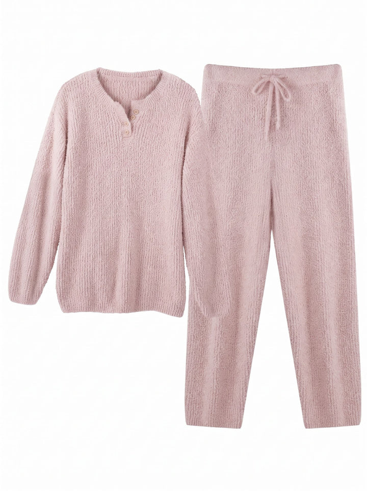 Cozy Fuzzy Knit Lounge Set
