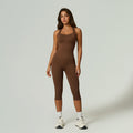Seamless Sculpting Ribbed Workout Jumpsuit