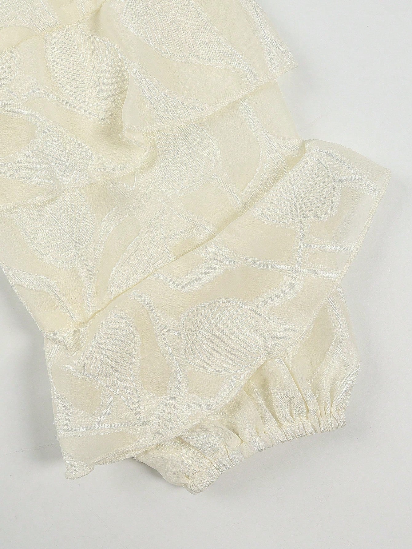 Deep V Ruffled Sleeve Tie Front Sexy Blouse-Apricot