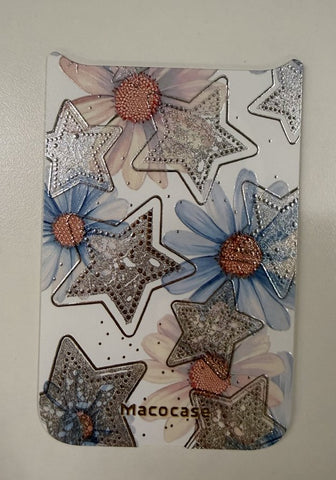 Glitter Stars and Daisies Print Phone Case