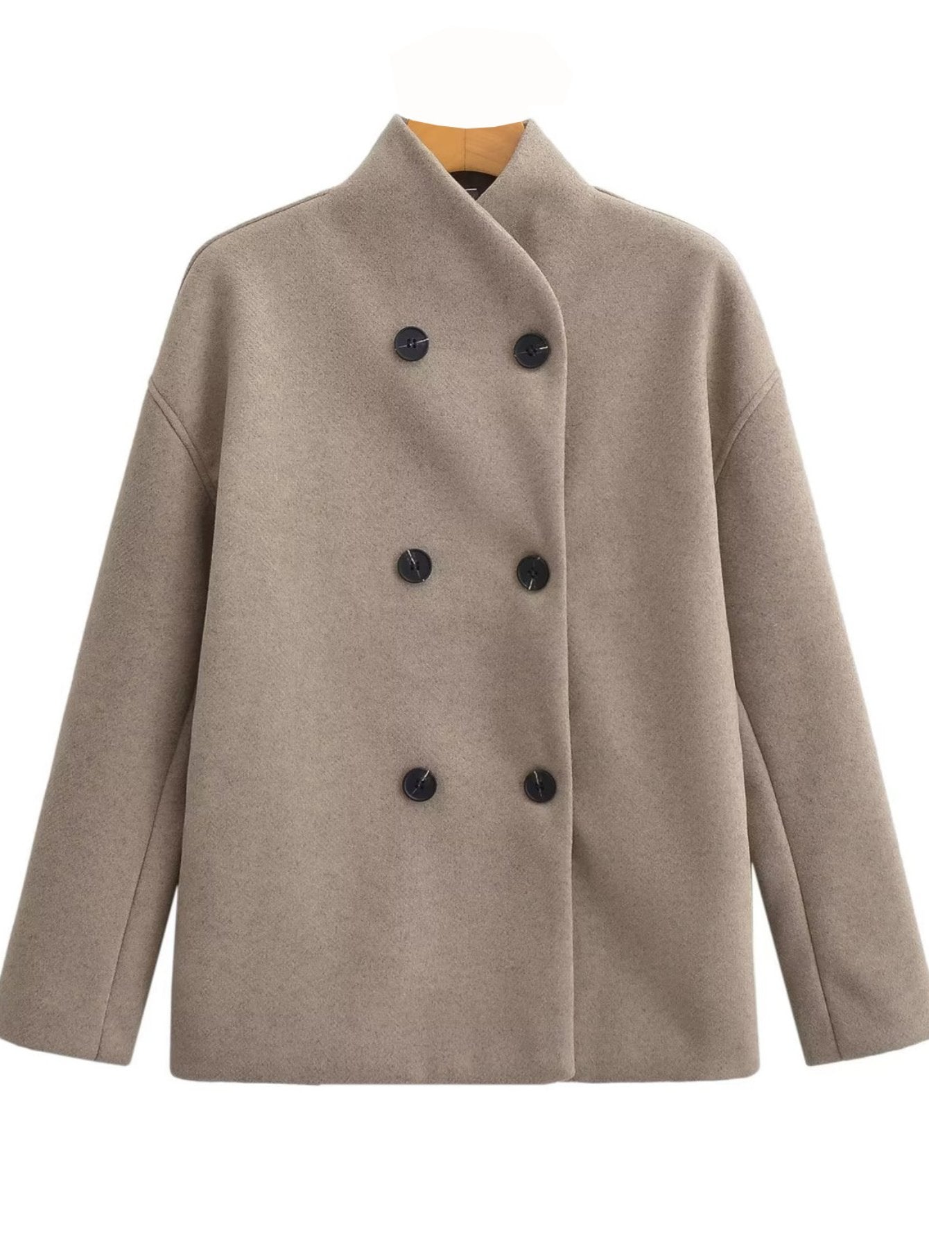 Cozy Double Breasted Wool Coat