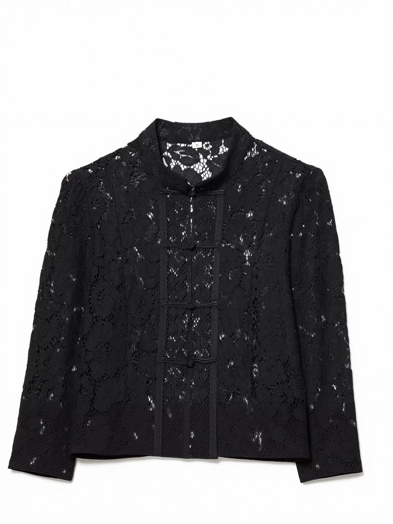 Elegant Floral Lace Blazer Jacket