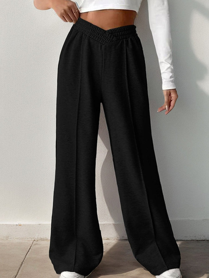 High Waisted Relaxed Fit Comfy Pants