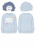 Oversized Graphic Teddy Knit Sweater