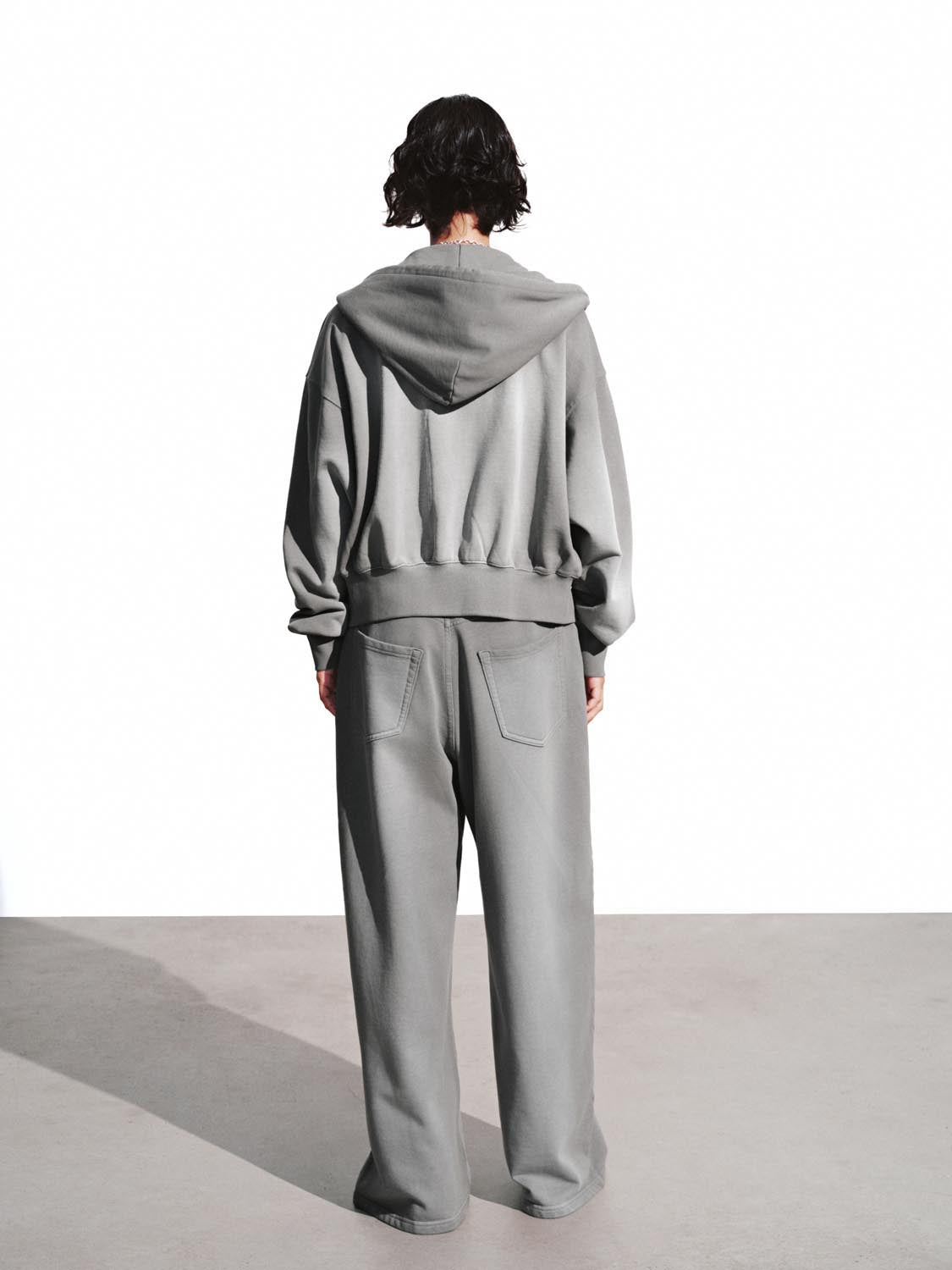 Urban Revivo Wide Leg Pants-Dark Gray