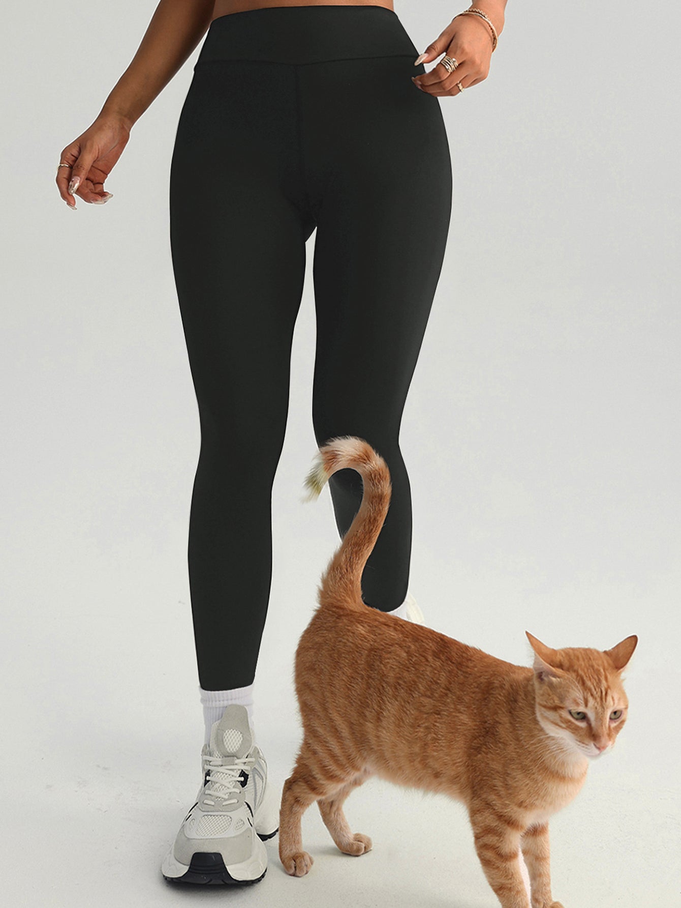 High-Waisted Stretchy Athletic Yoga Leggings-Multicolor