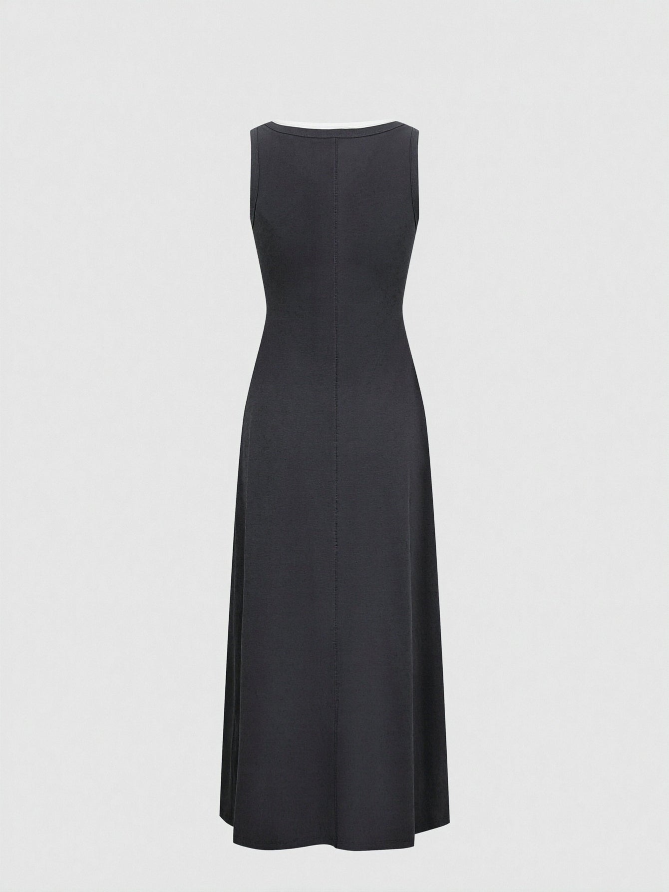 2 In 1 Sleeveless A-Line Midi Dresses