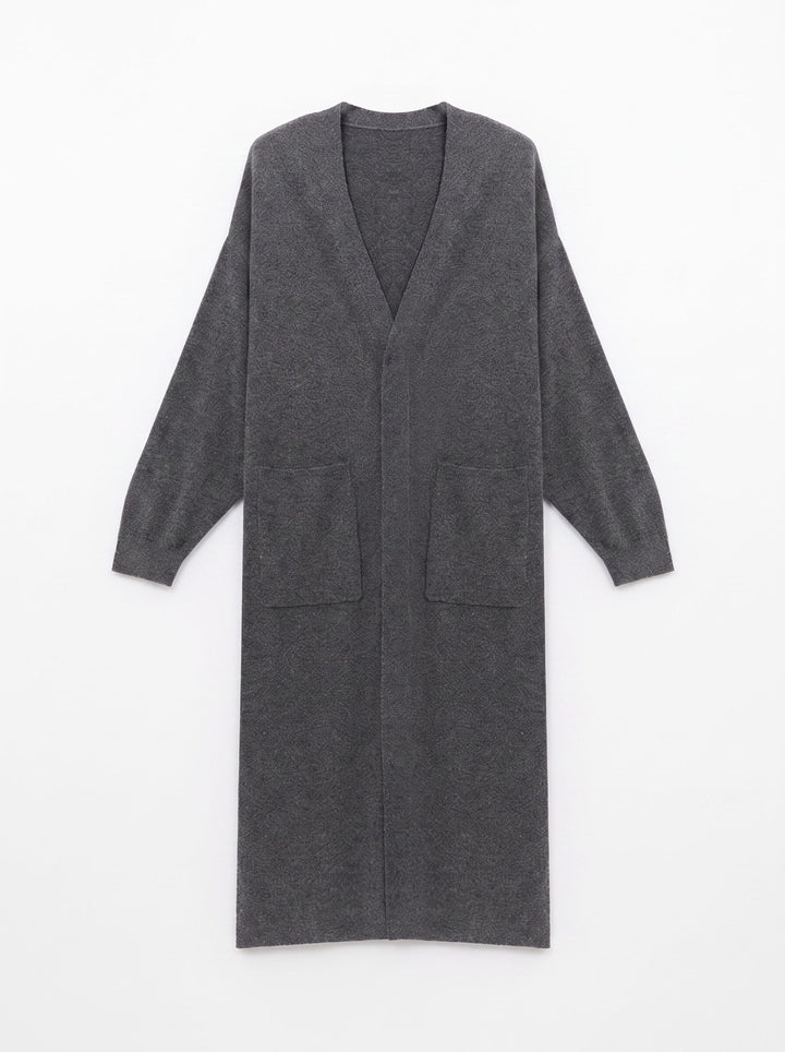 Soft Longline Open Front Cardigan
